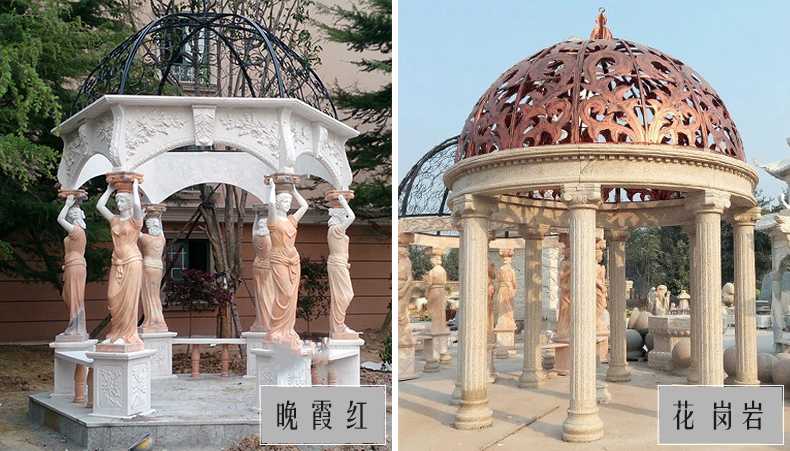 歐式景觀涼亭，大理石涼亭，石雕景觀涼亭
